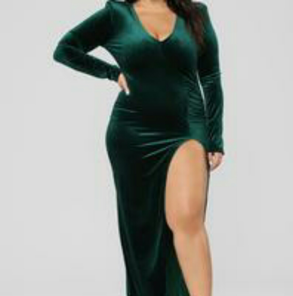 Love Sex Magic Velvet Plus Sized Dress